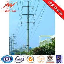 Galvanized 17m Steel Electric Pole with Cross Arms